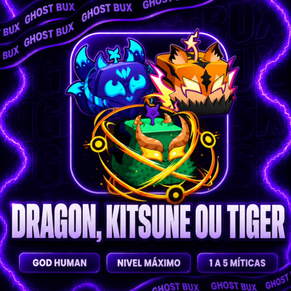 🦊🐯🐲 DRAGON, KITSUNE OU TIGER (GARANTIDA)