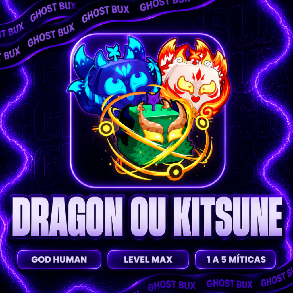 🐲🦊 DRAGON OU KITSUNE (GARANTIDA)